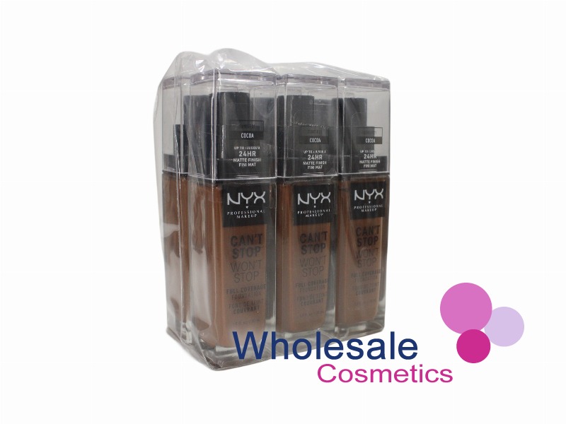 6 x NYX Professional Can't Stop Won't Stop Foundation Full Coverage - 21 COCOA